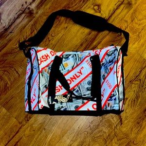 Brand new, never used cash only duffel bag from the brand Reasons Inc from NYC.